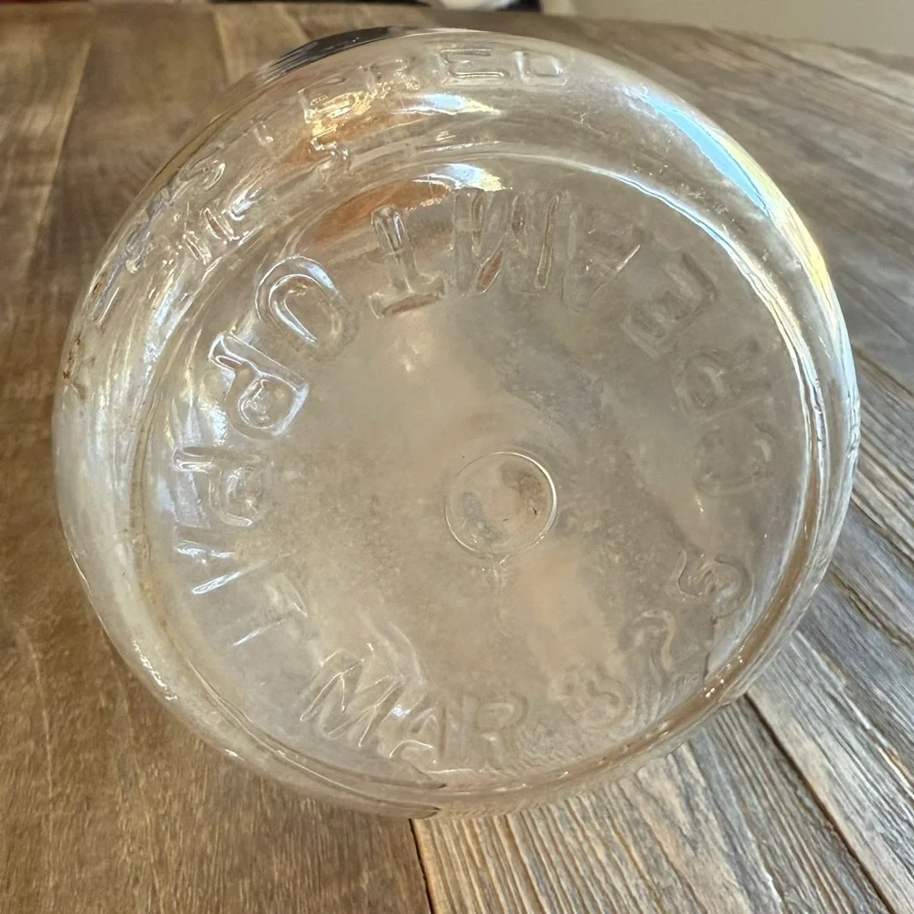 Vintage Clear Glass Baby Bottle